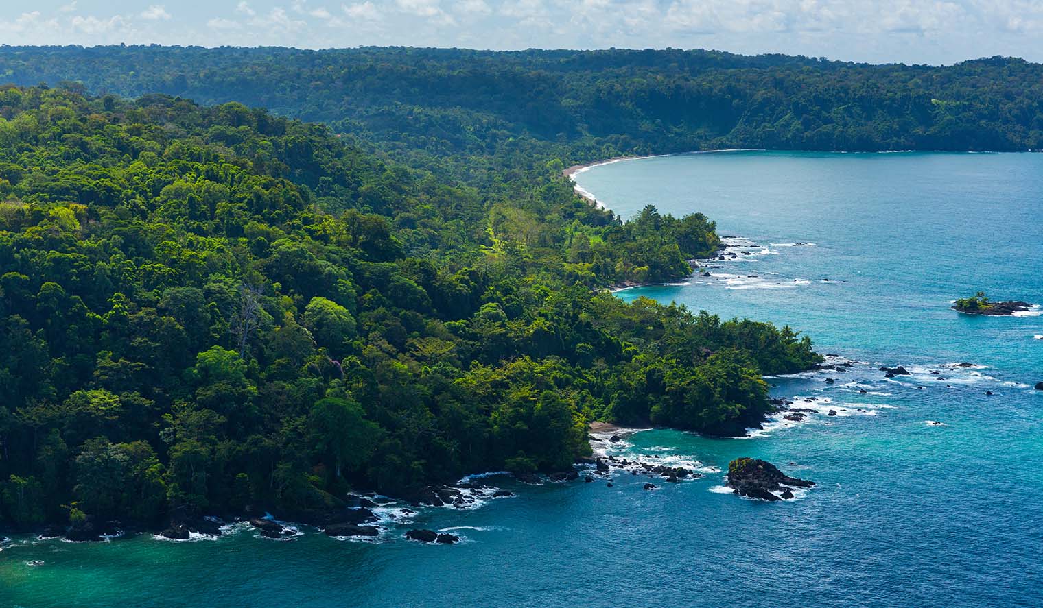 Luftsicht vom Corcovado Nationalpark